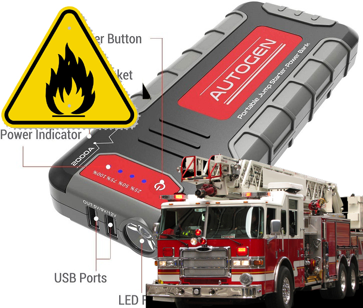 Amazon.ca Removes Fire Hazard Jump starter